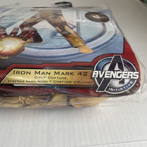 IRON MAN 3 COSTUME Boys 10-12 L Marvel Avengers Light up Halloween Costume Suit - Picture 6 of 8